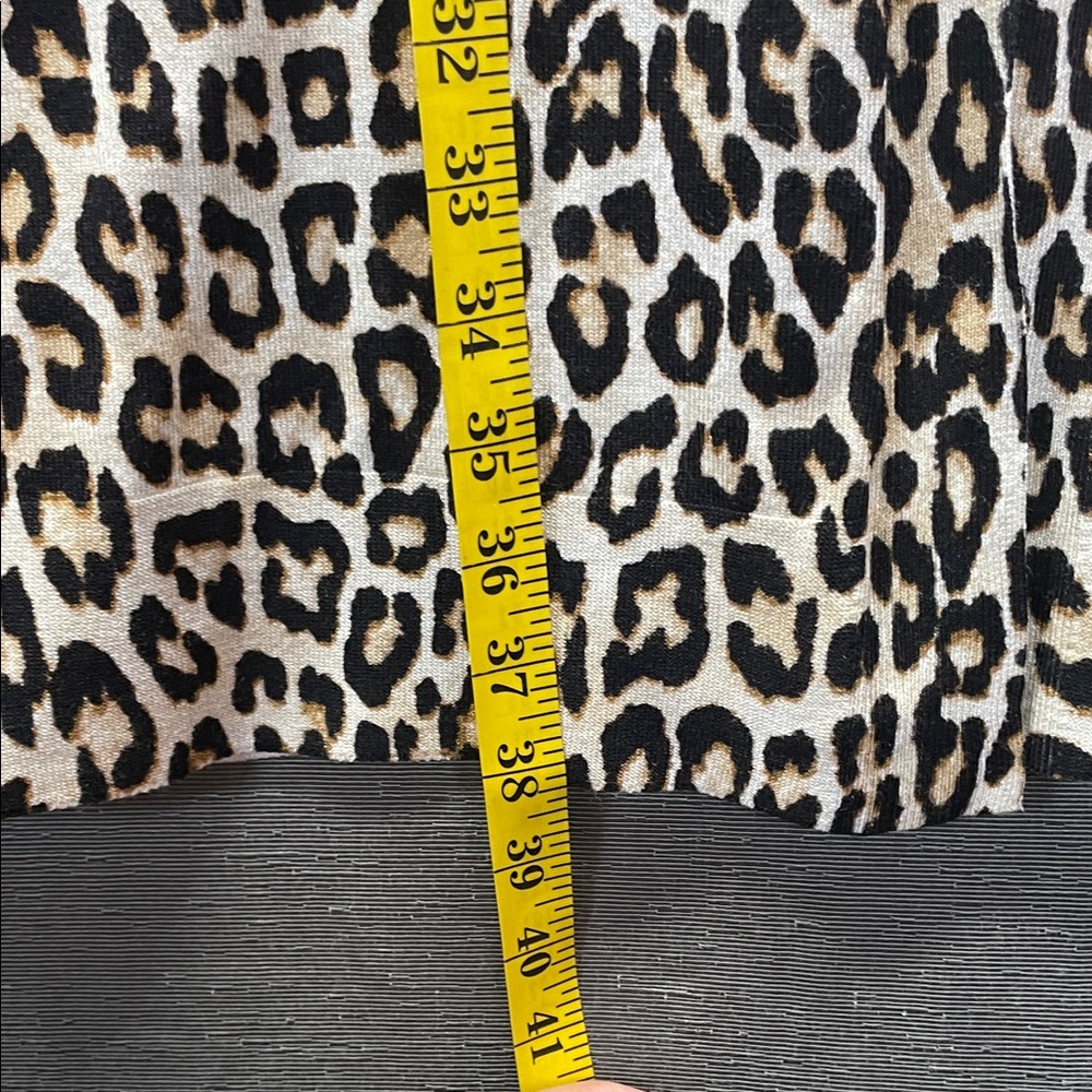 Chico's Animal Print Open Cardigan - Picture 4 of 6